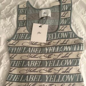 Brand new size medium Yllw knit tank with tags on